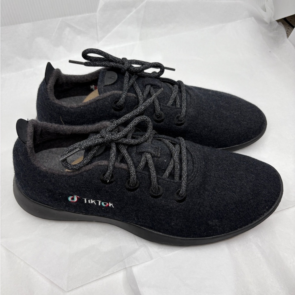 Allbirds Merino Wool Runners Men's Size M 12 Black Comfort Walking Shoes TikTok